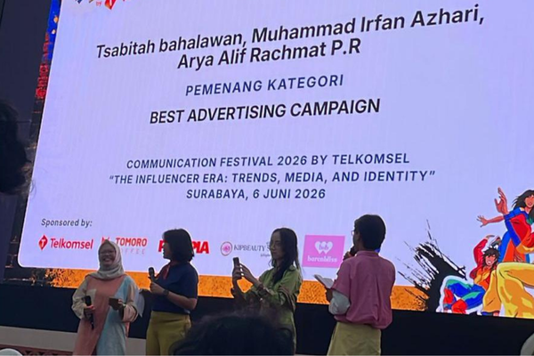 Pengumuman pemenang best Advertising Campaign di acara CommFest 2026 (Dok.Pribadi)