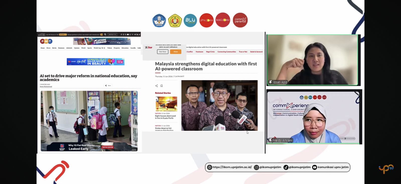 Dr. Nur Izzati Binti Aziz dalam Memaparkan Materi Perkembangan AI (Dok. Pribadi)